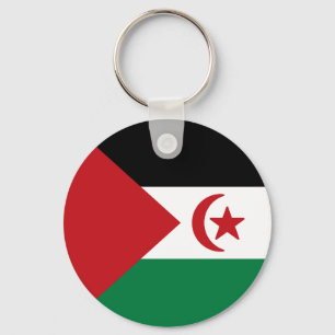 Vlag van de Arabische Democratische Republiek Saha Sleutelhanger