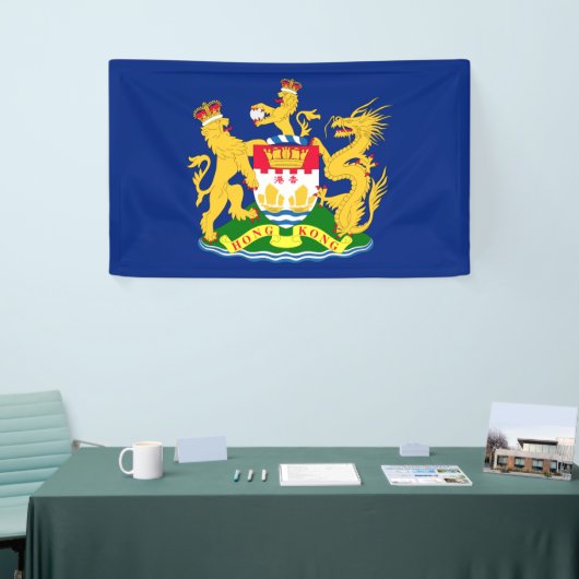 Vlag van de autonome beweging Hongkong - 龍 港 獅港旗]] Spandoek (Beurs)