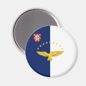vlag van de Azoren Magnet Magneet (Voorkant / Achterkant)