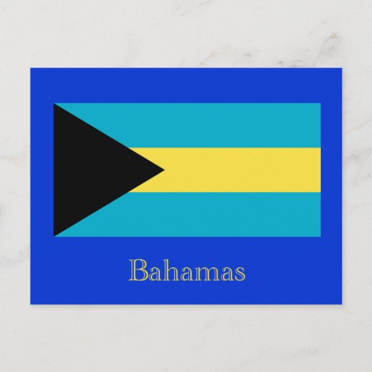 Vlag van de Bahama's Briefkaart (Voorkant)