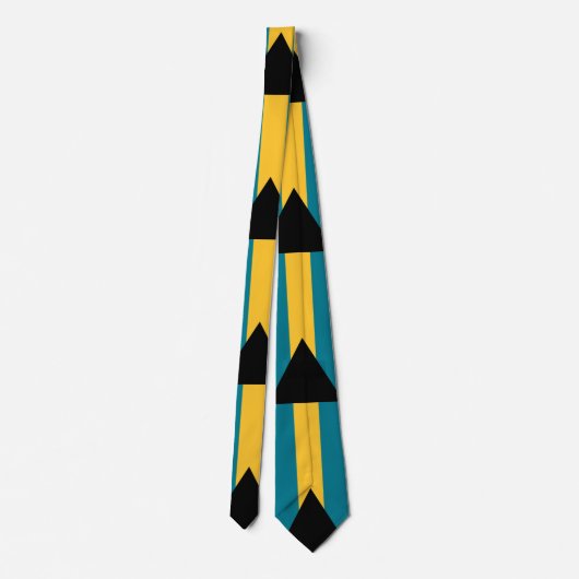 Vlag van de Bahama's Stropdas (Achterkant)