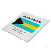 Vlag van de Bahama's Tegeltje (Zijkant)