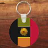 Vlag van de Belgische gestripte Sleutelhanger (Voorkant)