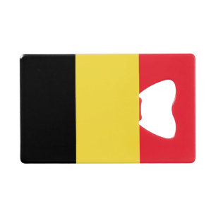 Vlag van de Belgische opener voor creditcard Kredietkaart Flessenopener