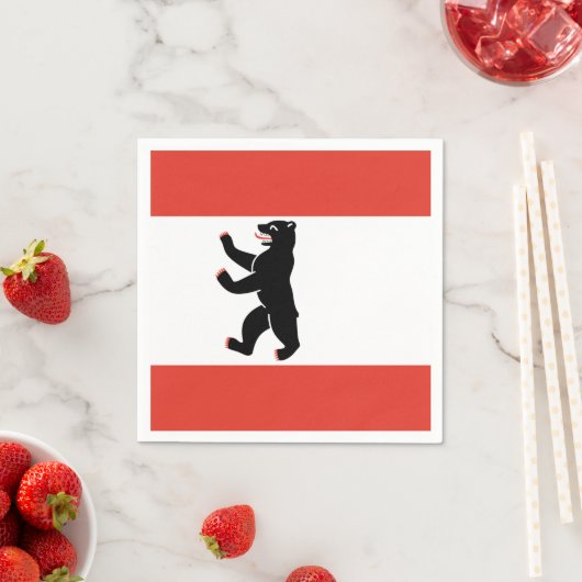 Vlag van de Berlijnse krant Napkins Servet (Insitu)