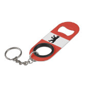 Vlag van de Berlijnse Sleutelhanger Bottle Opener Mini Flessenopener (Voorkant Gekanteld)