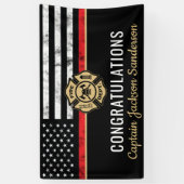 Vlag van de brandweer van de brandweer spandoek (Verticaal)