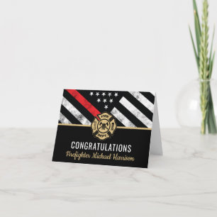 Vlag van de brandweeracademie voor Afstuderen Rood Kaart