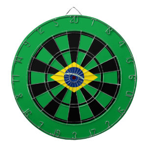 Vlag van de Braziliaanse Multi Ring Art Dartbord
