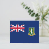 vlag van de Britse Maagdeneilanden Briefkaart (Staand voorkant)