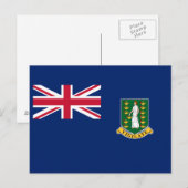vlag van de Britse Maagdeneilanden Briefkaart (Voorkant / Achterkant)