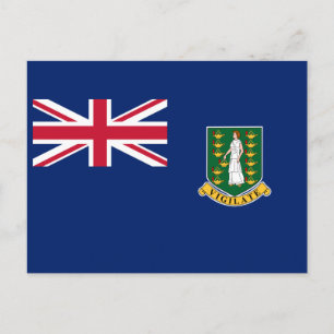 vlag van de Britse Maagdeneilanden Briefkaart