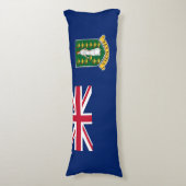 vlag van de Britse Maagdeneilanden Lichaamskussen (Voorkant Verticaal)