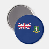 vlag van de Britse Maagdeneilanden Magneet (Voorkant / Achterkant)