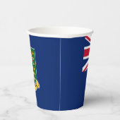 Vlag van de Britse Maagdeneilanden Papieren Bekers (Rechts)