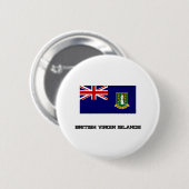 vlag van de Britse Maagdeneilanden Ronde Button 5,7 Cm (Voorkant /achterkant)