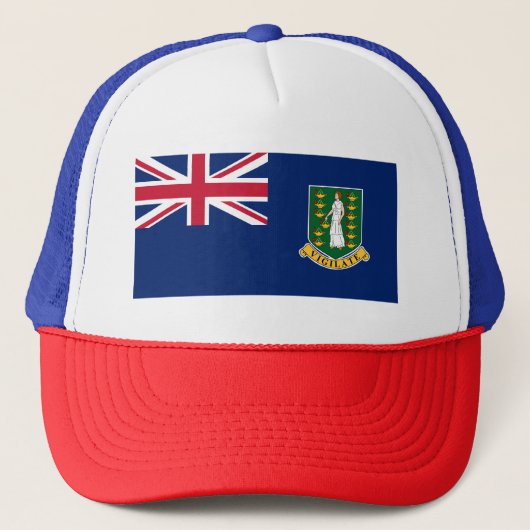 vlag van de Britse Maagdeneilanden Trucker Pet (Voorkant)
