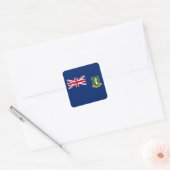 vlag van de Britse Maagdeneilanden Vierkante Sticker (Envelop)