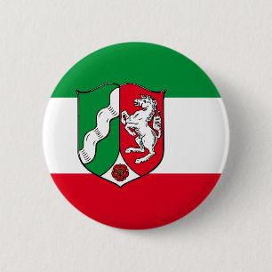 Vlag van de Button Nordrhein-Westfalen Pinback