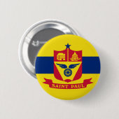 Vlag van de Button St Paul, Minnesota (Voorkant /achterkant)