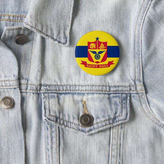 Vlag van de Button St Paul, Minnesota (In situ)