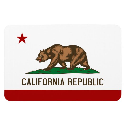 VLAG VAN DE CALIFORNIA - MAGNEET (Horizontaal)