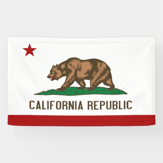 VLAG VAN DE CALIFORNIA - SPANDOEK (Horizontaal)