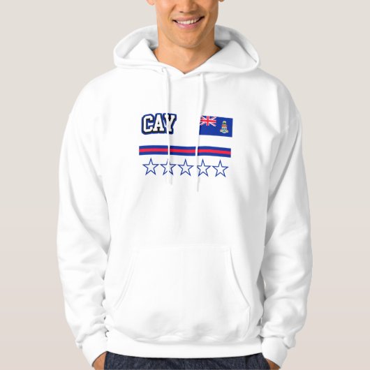 vlag van de Caymaneilanden Hoodie (Voorkant)
