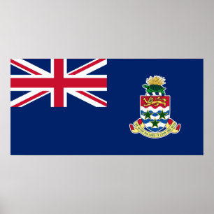 Vlag van de Caymaneilanden Poster