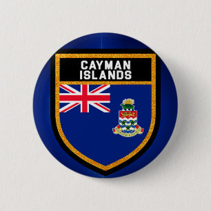 vlag van de Caymaneilanden Ronde Button 5,7 Cm