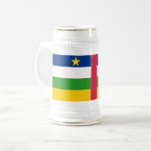Vlag van de Centraal-Afrikaanse Republiek Bierpul (Voorkant links)