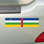 Vlag van de Centraal-Afrikaanse Republiek Bumpersticker (Op auto)