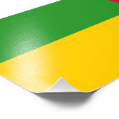 Vlag van de Centraal-Afrikaanse Republiek Foto Afdruk (Hoek)