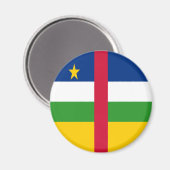 Vlag van de Centraal-Afrikaanse Republiek Magneet (Voorkant / Achterkant)