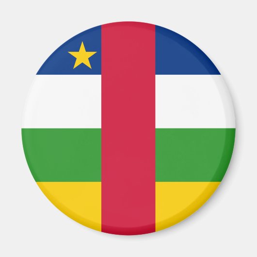 vlag van de Centraal-Afrikaanse Republiek Magnet Magneet (Voorkant)