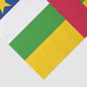 Vlag van de Centraal-Afrikaanse Republiek Tissuepapier (Detail)