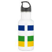 Vlag van de Centraal-Afrikaanse Republiek Waterfles (Achterkant)