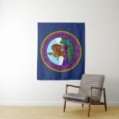 Vlag van de Chickasaw Nation Wandkleed (In situ)