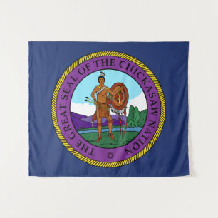 Vlag van de Chickasaw Nation Wandkleed
