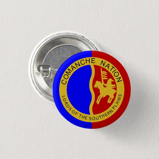 Vlag van de Comanche Nation Ronde Button 3,2 Cm (Voorkant /achterkant)