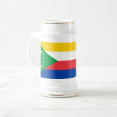 Vlag van de Comoren Bierpul (Voorkant links)
