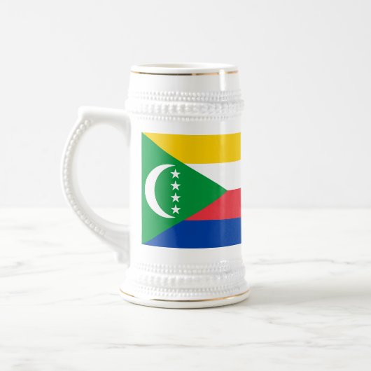 Vlag van de Comoren Bierpul (Links)