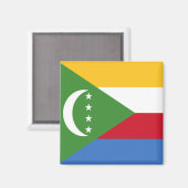 Vlag van de Comoren Magneet (Voorkant / Achterkant)