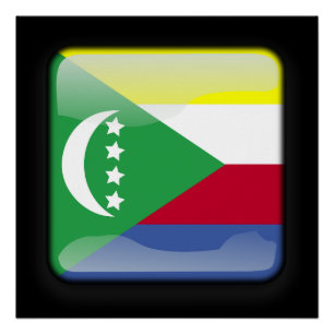 Vlag van de Comoren Perfect Poster