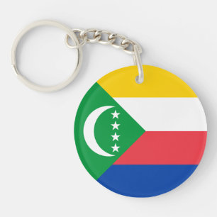 Vlag van de Comoren Sleutelhanger
