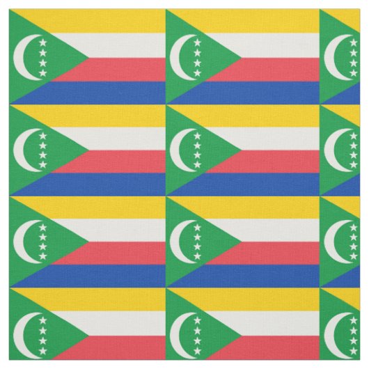 Vlag van de Comoren Stof (Swatch)