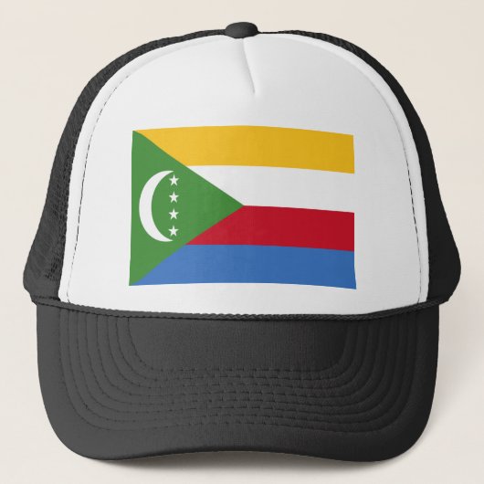 Vlag van de Comoren Trucker Pet (Voorkant)