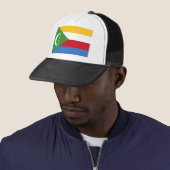 Vlag van de Comoren Trucker Pet (In situ)