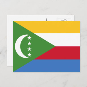 Vlag van de Comoren Vlag van de Comoren Briefkaart