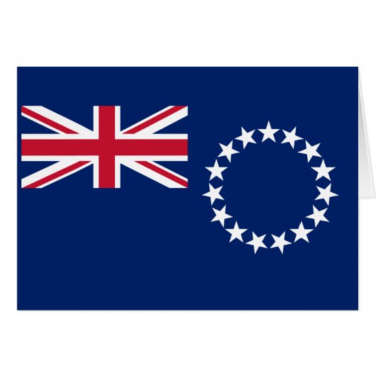 Vlag van de Cookeilanden (Voorkant Horizontaal)